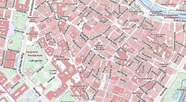 map of Vienna: city council map